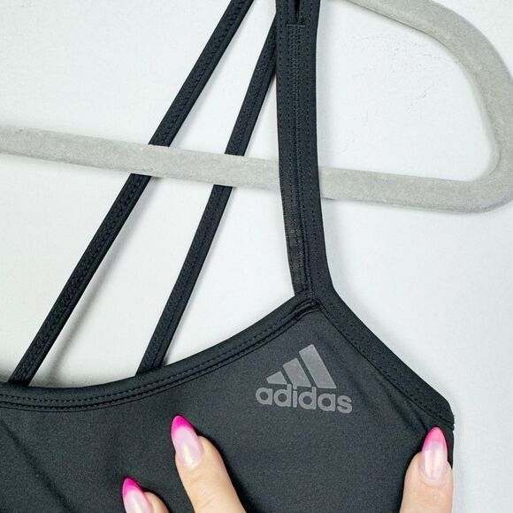 ADIDAS | Black Strappy Back Sports Bra Women’s Size X-Large - Picture 2 of 6